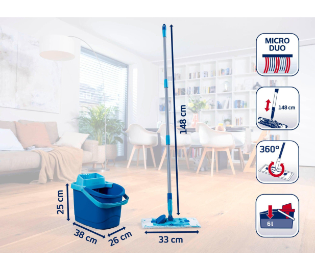 LEIFHEIT Zestaw PowerClean M - 1485850 - zdjęcie 6